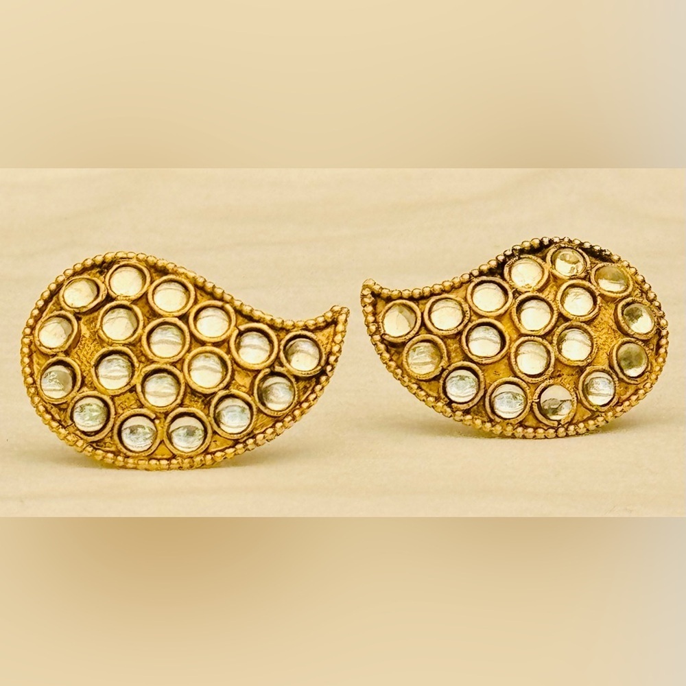 MARLA BUCK Filigree Paisley Clip-on Earrings